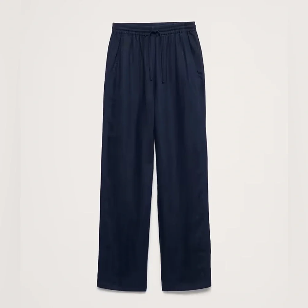 NEW! Banana Republic The Getaway Straight-Leg Pull-On Pant in Linen -Large Tall🩷